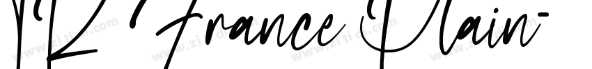 TR France Plain字体转换